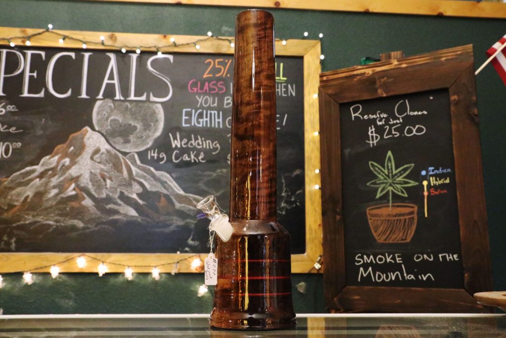 Local Hand-crafted Wood Bongs at Smoke on The Mountain